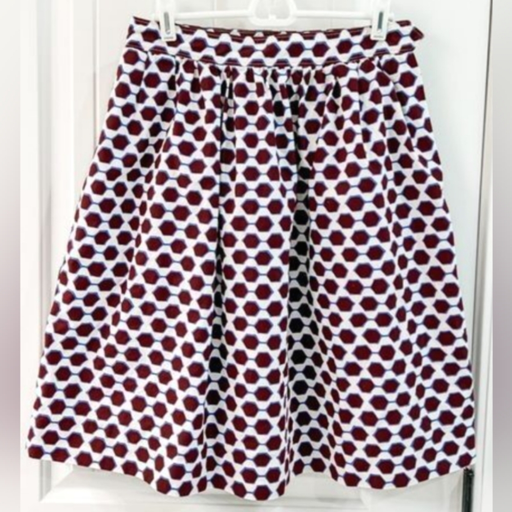 J CREW - Poplin A Line Midi Skirt